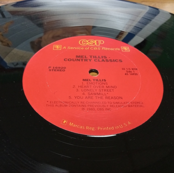 1983 Mel Tillis Country Classics Vinyl Record - Picture 10 of 16